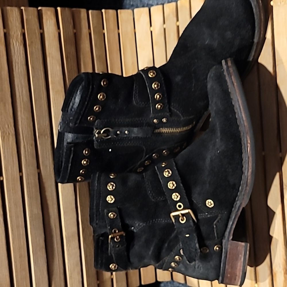 Ugg Black Leather boots size 8